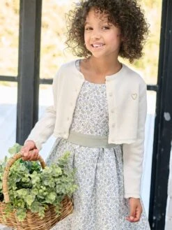 Gilet Boléro Fille En Maille Pointelle - Rose Pâle -Vertbaudet Soldes Boutique gilet bolero fille en maille pointelle 27