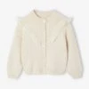 Gilet Fille à Franges - écru -Vertbaudet Soldes Boutique gilet fille a franges