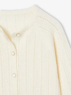 Gilet Fille En Maille Mousseuse Ajourée - Vert Sauge -Vertbaudet Soldes Boutique gilet fille en maille mousseuse ajouree 10