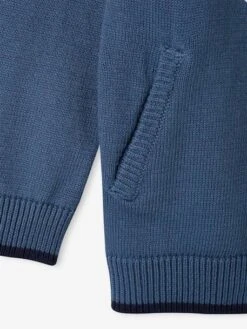 Gilet Zippé Style Teddy Personnalisable Garçon - Bleu Grisé -Vertbaudet Soldes Boutique gilet zippe style teddy personnalisable garcon 14