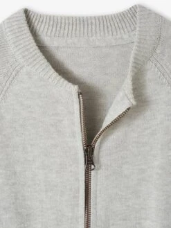 Gilet Zippé Style Teddy Personnalisable Garçon - Bleu Grisé -Vertbaudet Soldes Boutique gilet zippe style teddy personnalisable garcon 18