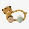 Hochet Tigre En Silicone Et Bois FSC® TANZANIE - Orange