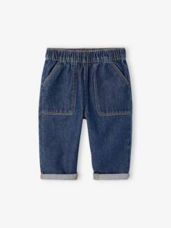 Jean Bébé Taille élastiquée - Denim Brut