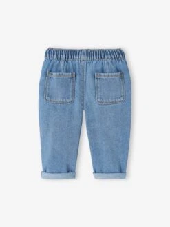 Jean Bébé Taille élastiquée - Denim Gris -Vertbaudet Soldes Boutique jean bebe taille elastiquee 30