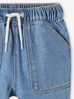 Jean Bébé Taille élastiquée - Denim Gris -Vertbaudet Soldes Boutique jean bebe taille elastiquee 31