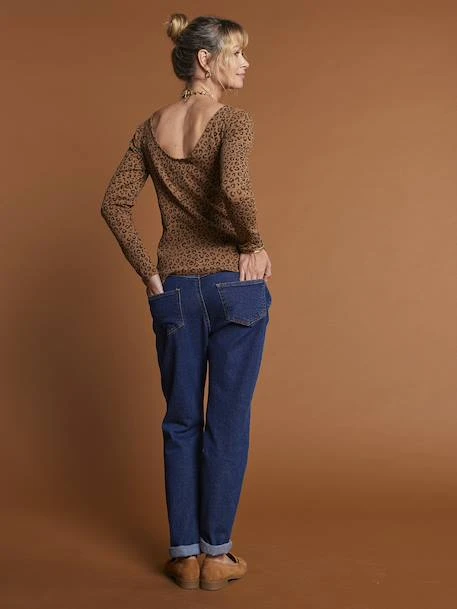 Jean De Grossesse Droit Bandeau Seamless - Denim Brut 6 Jean De Grossesse Droit Bandeau Seamless - Denim Brut – Image 6