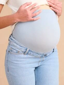 Jean De Grossesse Slim - Denim Gris -Vertbaudet Soldes Boutique jean de grossesse slim 4