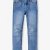 Jean Droit MorphologiK Indestructible LARGE "waterless" Garçon - Stone -Vertbaudet Soldes Boutique jean droit morphologik indestructible large waterless garcon