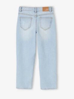 Jean Fille Droit MorphologiK Tour De Hanches Medium - Stone -Vertbaudet Soldes Boutique jean fille droit morphologik tour de hanches medium 24