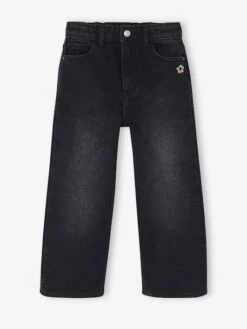 Jean Fille Large - Denim Black 29 Jean Fille Large - Denim Black -Vertbaudet Soldes Boutique jean fille large 29