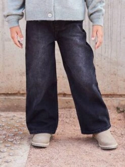 Jean Fille Large - Denim Gris -Vertbaudet Soldes Boutique jean fille large 67