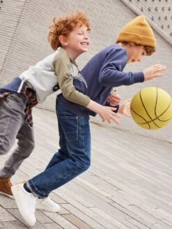 Jean Garçon Droit Indestructible Waterless - Denim Gris -Vertbaudet Soldes Boutique jean garcon droit indestructible waterless 23