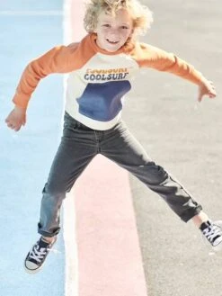 Jean Garçon Droit Indestructible Waterless - Denim Gris -Vertbaudet Soldes Boutique jean garcon droit indestructible waterless 28