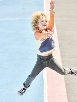 Jean Garçon Droit Indestructible Waterless - Denim Gris -Vertbaudet Soldes Boutique jean garcon droit indestructible waterless 30