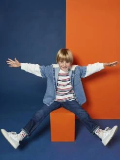 Jean Large Facile à Enfiler Garçon - Denim Brut -Vertbaudet Soldes Boutique jean large facile a enfiler garcon 33