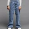 Jean Loose Fille - Bleu Moyen