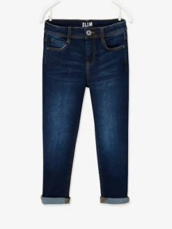 Jean Slim MorphologiK FIN "waterless" Garçon - Denim Brut -Vertbaudet Soldes Boutique jean slim morphologik fin waterless garcon 27