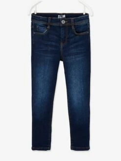 Jean Slim MorphologiK MEDIUM "waterless" Garçon - Denim Gris -Vertbaudet Soldes Boutique jean slim morphologik medium waterless garcon 27