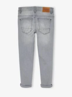 Jean Slim MorphologiK MEDIUM "waterless" Garçon - Denim Gris -Vertbaudet Soldes Boutique jean slim morphologik medium waterless garcon 36