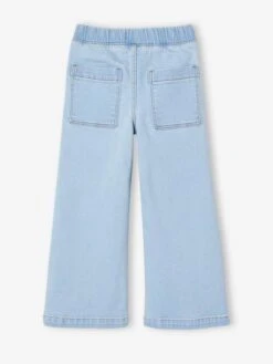 Jean Tregging Fille Large Basics - Bleu Clair -Vertbaudet Soldes Boutique jean tregging fille large basics 2