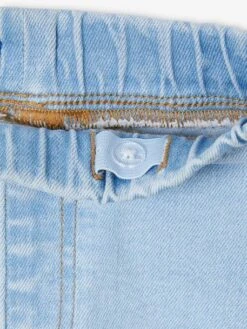 Jean Tregging Fille Large Basics - Bleu Clair -Vertbaudet Soldes Boutique jean tregging fille large basics 3