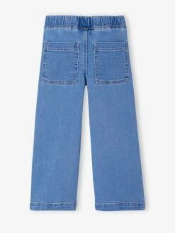 Jean Tregging Fille Large Basics - Bleu Clair -Vertbaudet Soldes Boutique jean tregging fille large basics 5