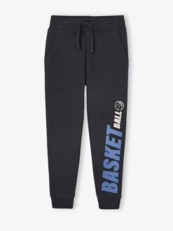 Jogging Garçon Maxi Typo - Noisette -Vertbaudet Soldes Boutique jogging garcon maxi typo 3