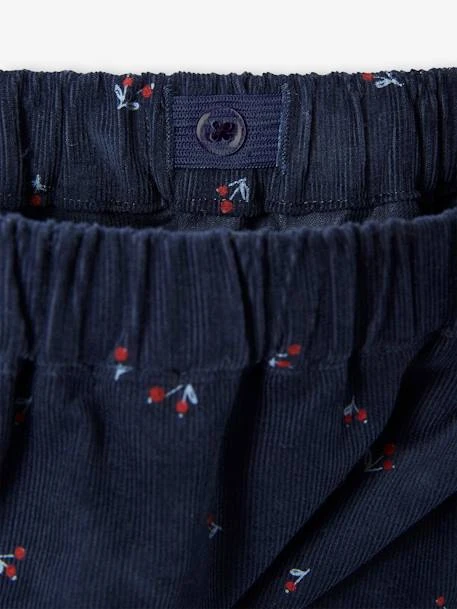 Jupe à Volant En Velours Fille - Encre Imprimé 4 Jupe à Volant En Velours Fille - Encre Imprimé – Image 4