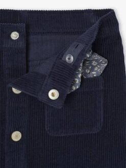 Jupe Boutonnée En Velours Fille Avec Nouette Fantaisie - Vieux Rose -Vertbaudet Soldes Boutique jupe boutonnee en velours fille avec nouette fantaisie 3