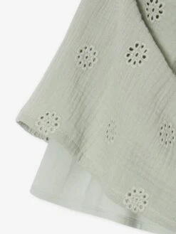 Jupe En Broderie Anglaise Fille Gaze De Coton - Vert Sauge -Vertbaudet Soldes Boutique jupe en broderie anglaise fille gaze de coton 2