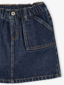 Jupe En Jean Basics Fille - Denim Brut -Vertbaudet Soldes Boutique jupe en jean basics fille 14
