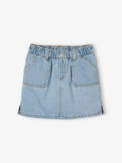 Jupe En Jean Basics Fille - Denim Brut