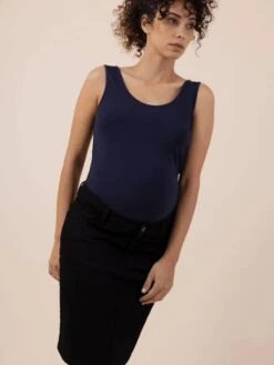 Jupe En Jean De Grossesse June - Noir