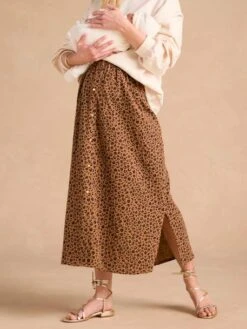 Jupe Longue Grossesse En Gaze De Coton - Sable -Vertbaudet Soldes Boutique jupe longue grossesse en gaze de coton 15