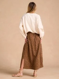 Jupe Longue Grossesse En Gaze De Coton - Sable -Vertbaudet Soldes Boutique jupe longue grossesse en gaze de coton 16