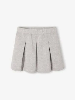 Jupe Plissée Enfilage Facile Fille - Gris
