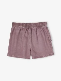 Jupe-short Fille Poche Cargo - Mauve -Vertbaudet Soldes Boutique jupe short fille poche cargo 2