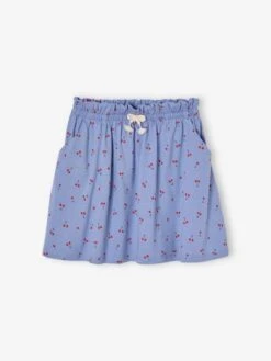 Jupe Tournante Imprimée Fille - Vert Imprimé