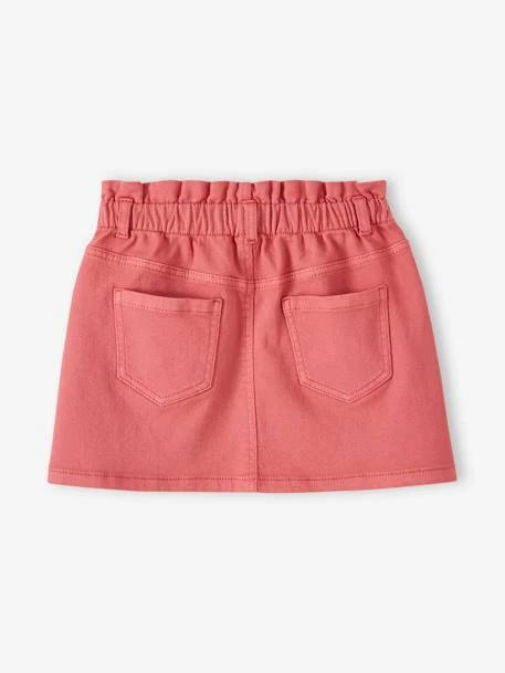 Jupe Trapèze Style Paperbag Fille Facile à Enfiler - Bleu Grisé 9 Jupe Trapèze Style Paperbag Fille Facile à Enfiler - Bleu Grisé – Image 9