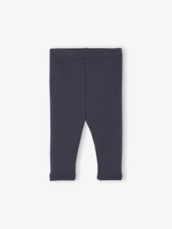 Legging Bébé Doublé En Maille Polaire - Bleu Nuit
