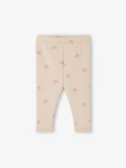 Legging Bébé Doublé En Maille Polaire - Rose Poudré -Vertbaudet Soldes Boutique legging bebe double en maille polaire 9