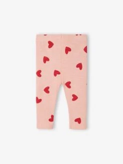 Legging Bébé En Maille Côtelée - Rose -Vertbaudet Soldes Boutique legging bebe en maille cotelee 5
