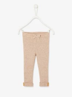 Legging En Tricot Bébé - Vert De Gris