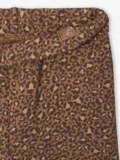 Legging Fille Large Polaire - Marron Imprimé -Vertbaudet Soldes Boutique legging fille large polaire 16