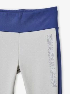 Legging Sport Matière Technique Fille Bandes Côtés - Gris Chiné -Vertbaudet Soldes Boutique legging sport matiere technique fille bandes cotes 2