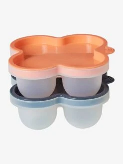 Les 2 Pots De Conservation En Silicone - Rose/marine -Vertbaudet Soldes Boutique les 2 pots de conservation en silicone 1