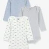 PETIT BATEAU Lot 3 Bodies Baleines Bébé Manches Longues - Blanc 7 PETIT BATEAU Lot 3 Bodies Baleines Bébé Manches Longues - Blanc -Vertbaudet Soldes Boutique lot 3 bodies baleines bebe manches longues