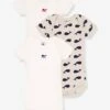 PETIT BATEAU Lot 3 Bodies Manches Courtes Imprimé Baleine - Blanc 6 PETIT BATEAU Lot 3 Bodies Manches Courtes Imprimé Baleine - Blanc -Vertbaudet Soldes Boutique lot 3 bodies manches courtes imprime baleine