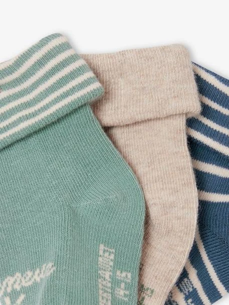 Lot 3 Paires De Chaussettes "petit Rêveur" Bébé Garçon - Bleu Jean 3 Lot 3 Paires De Chaussettes "petit Rêveur" Bébé Garçon - Bleu Jean – Image 3