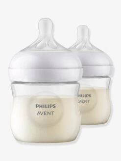 Lot De 2 Biberons 125 Ml Philips AVENT Natural Response - Transparent